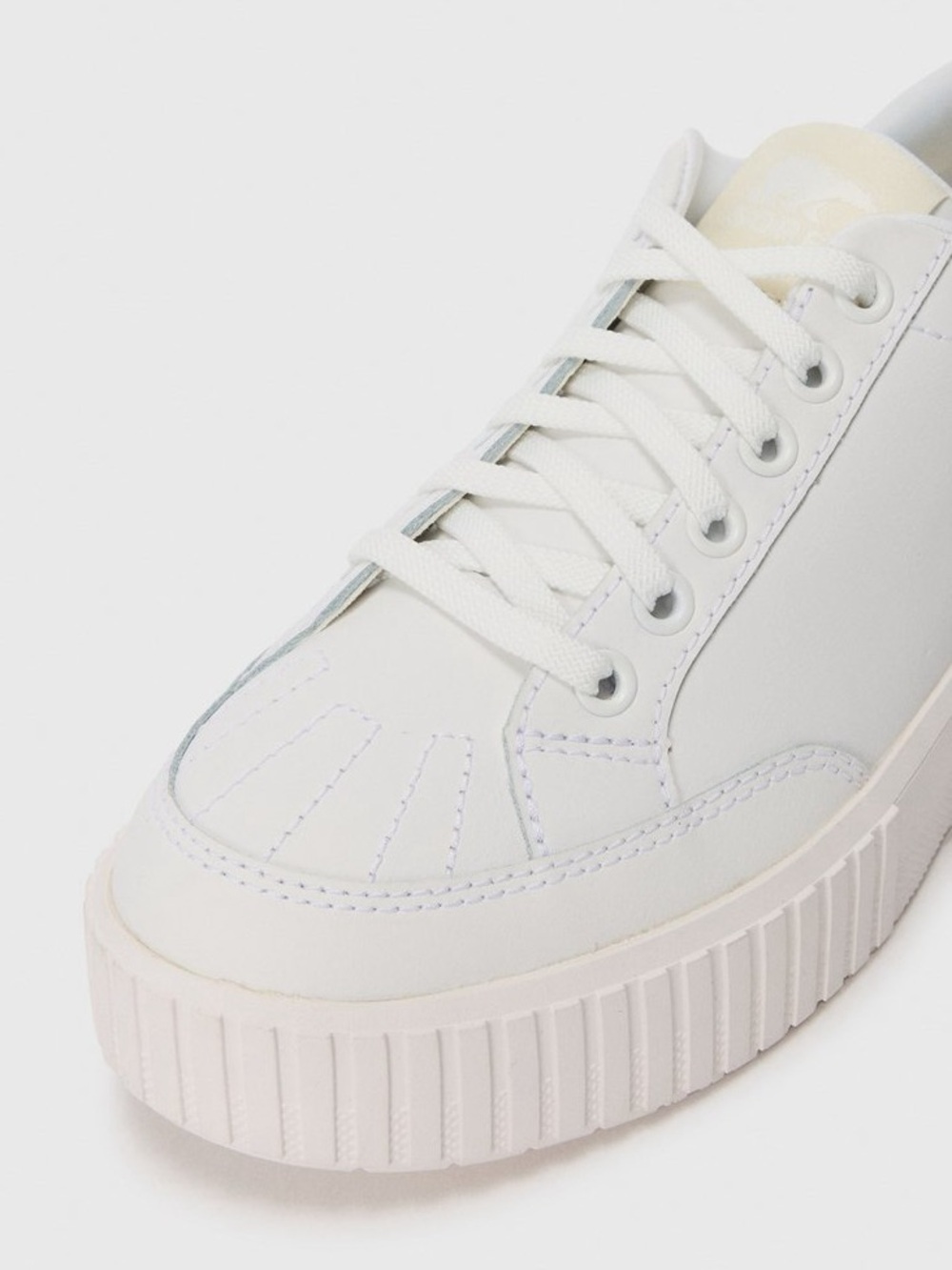 🔥☔️🔥 Sorel ONA AVE white leather trainers - sea salt,  size 8 US - Picture 6 of 12